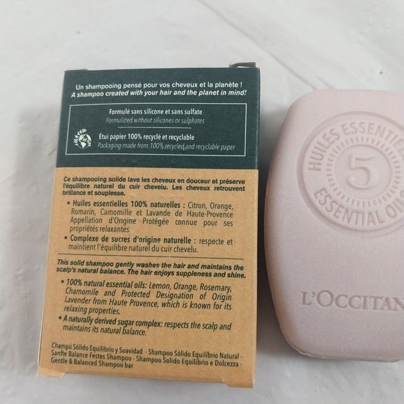 L'OCCITANE Discontinued Gentle & Balance Solid Shampoo Bar 2.1OZ /60G NEW - Picture 6 of 8
